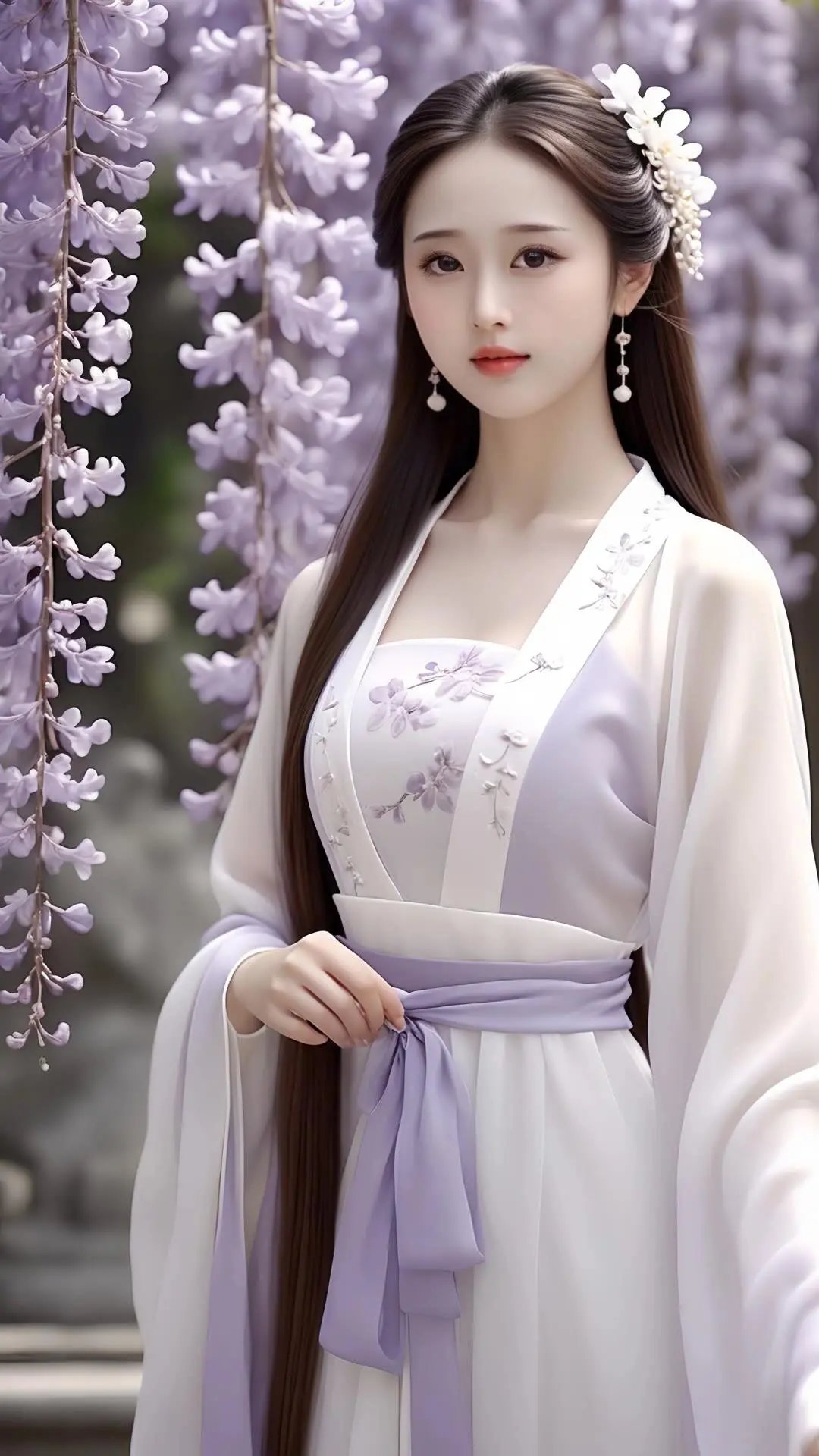 95紫色浪漫,古典仙女的穿越之旅94  淡紫与白的交织,如梦如幻的