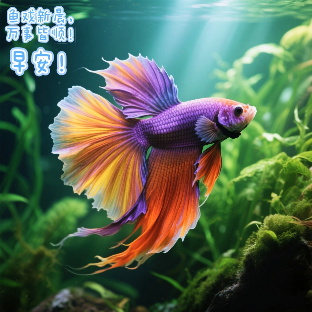 早安!太热了,化成鱼清凉一夏!