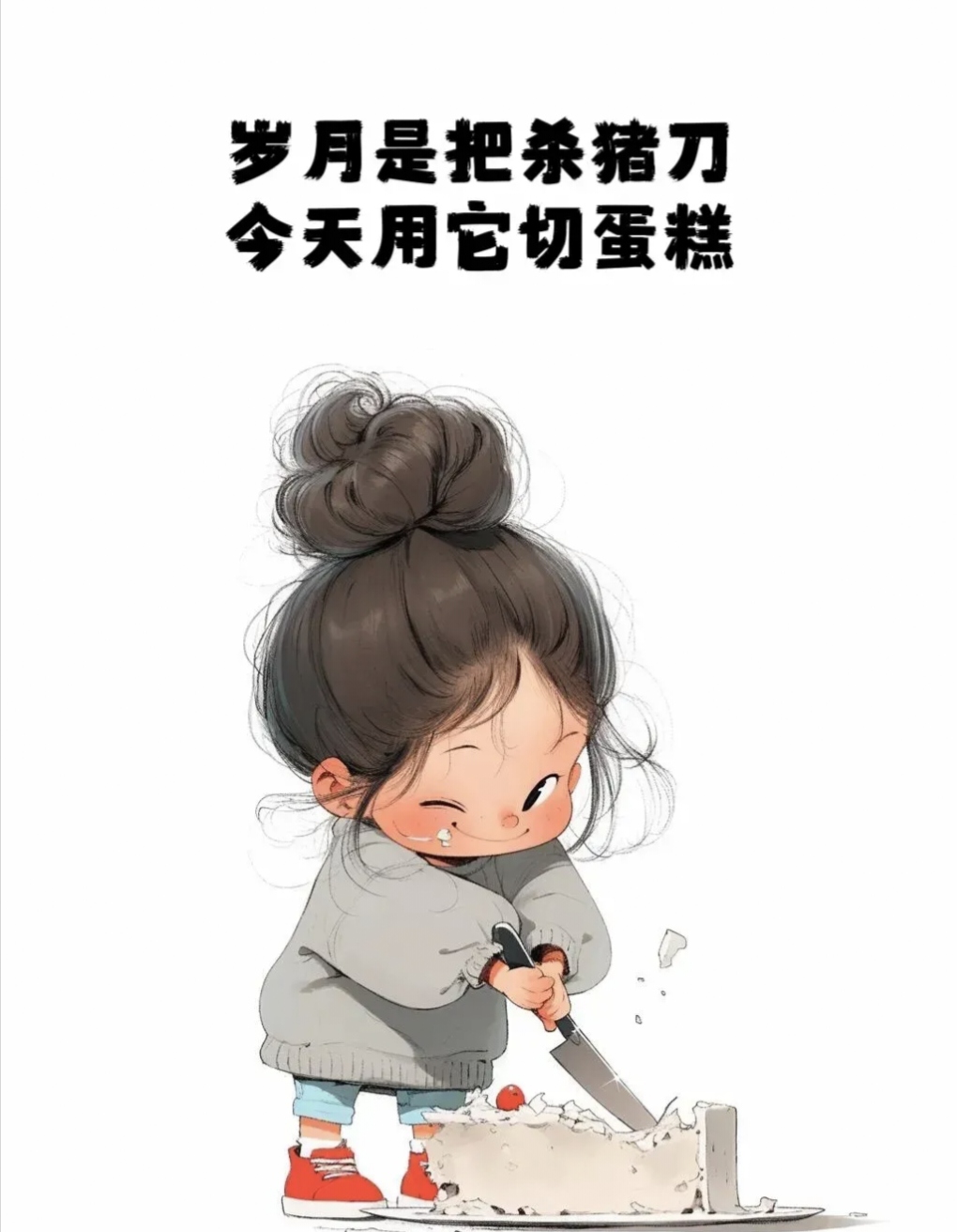 岁月是把杀猪刀, 今天用它切蛋糕