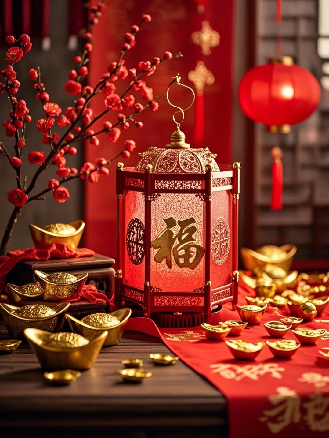 春节不停更挑战#新年到,人日节,点亮红灯笼,共庆大年初!