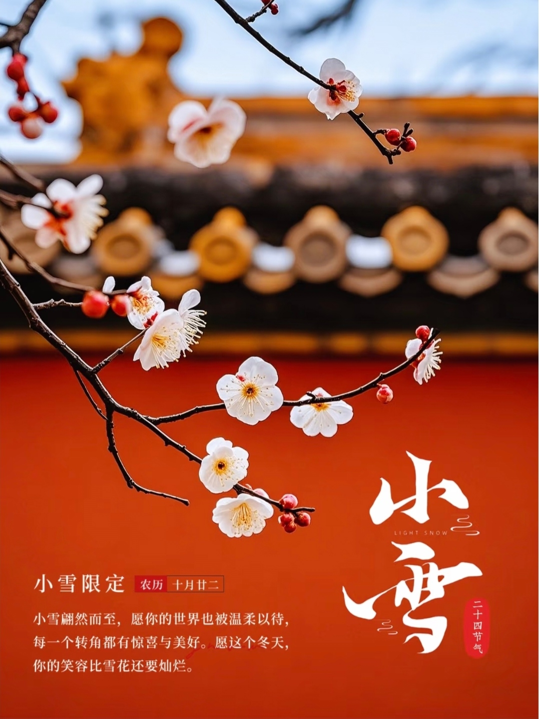 初冬连更计划# 古代诗人 戴叔伦笔下的小雪 意境唯美 字字简单 句句