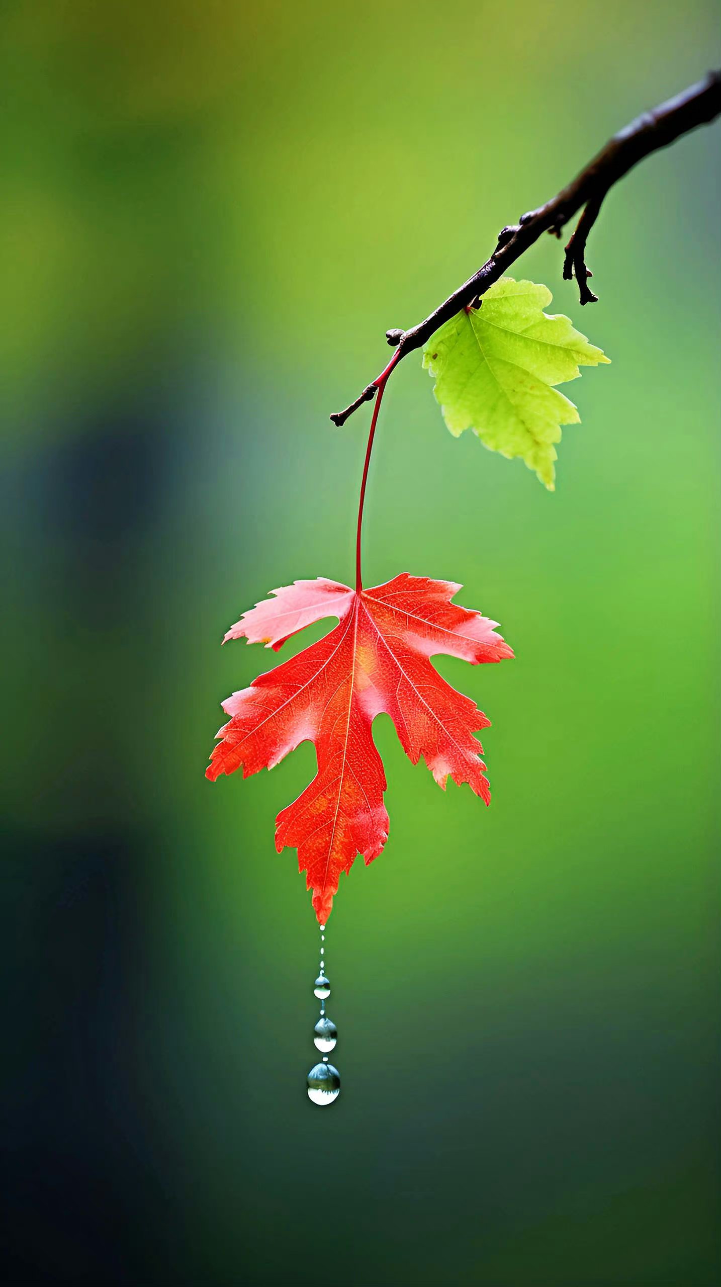 一叶知秋,大美深秋,如诗如画.