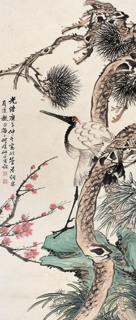 津门网 何煜(1852～1928)字研北,上海人,近现代海上画派著名画家.