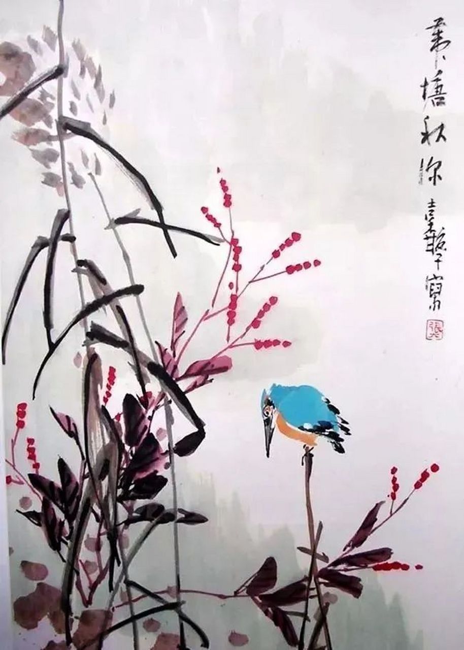 津门网# 张继馨,吴门现代花鸟画大家张辛稼入室弟子.