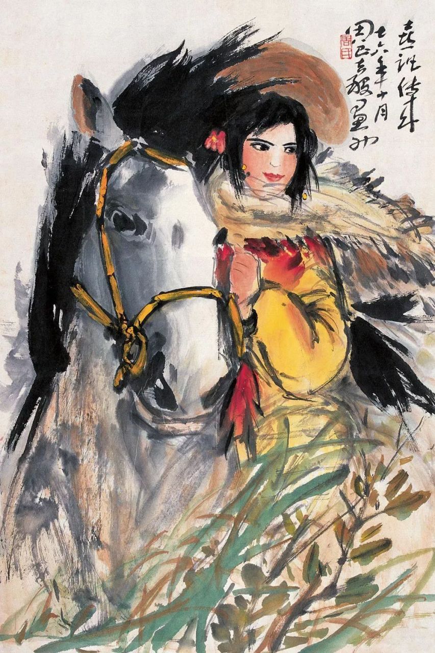 津门网# 作为"浙派人物画"创始人之一,周昌谷固本博取,一心专研中国