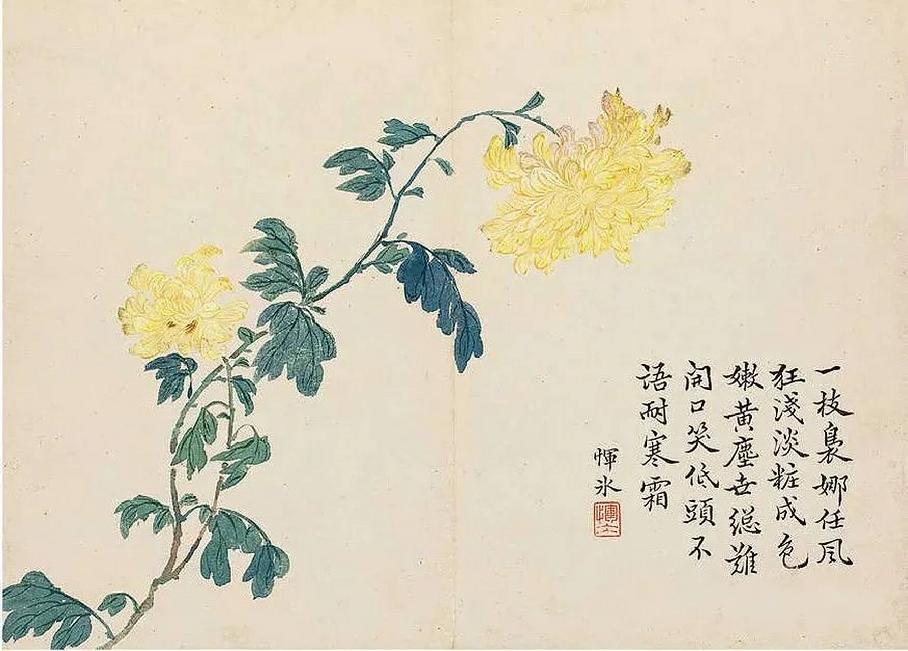 津门网# 恽冰她自幼潜心于花鸟画创作,不仅整日观摩家中所藏恽南田的