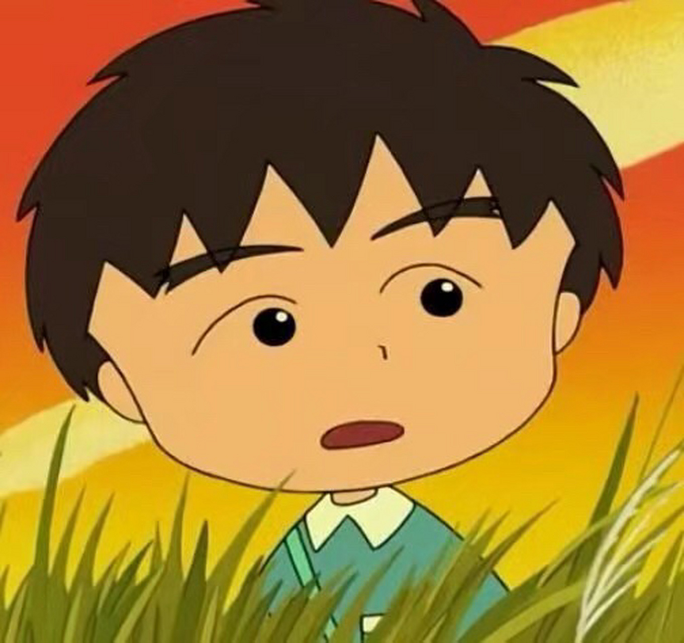 最帅的动漫主角#   樱桃小丸子/大野健一  超级帅帅的一男孩子  心动