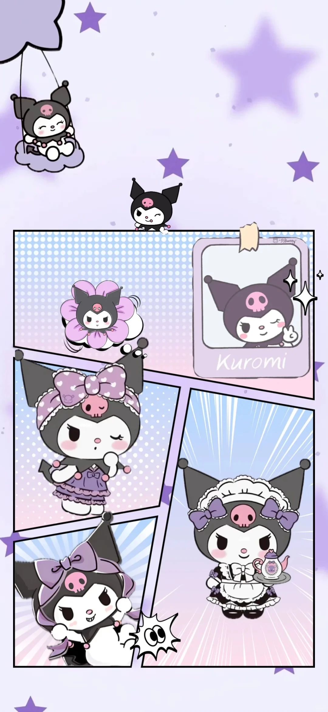 一组高清超可爱的库洛米手机壁纸合集#手机壁纸
