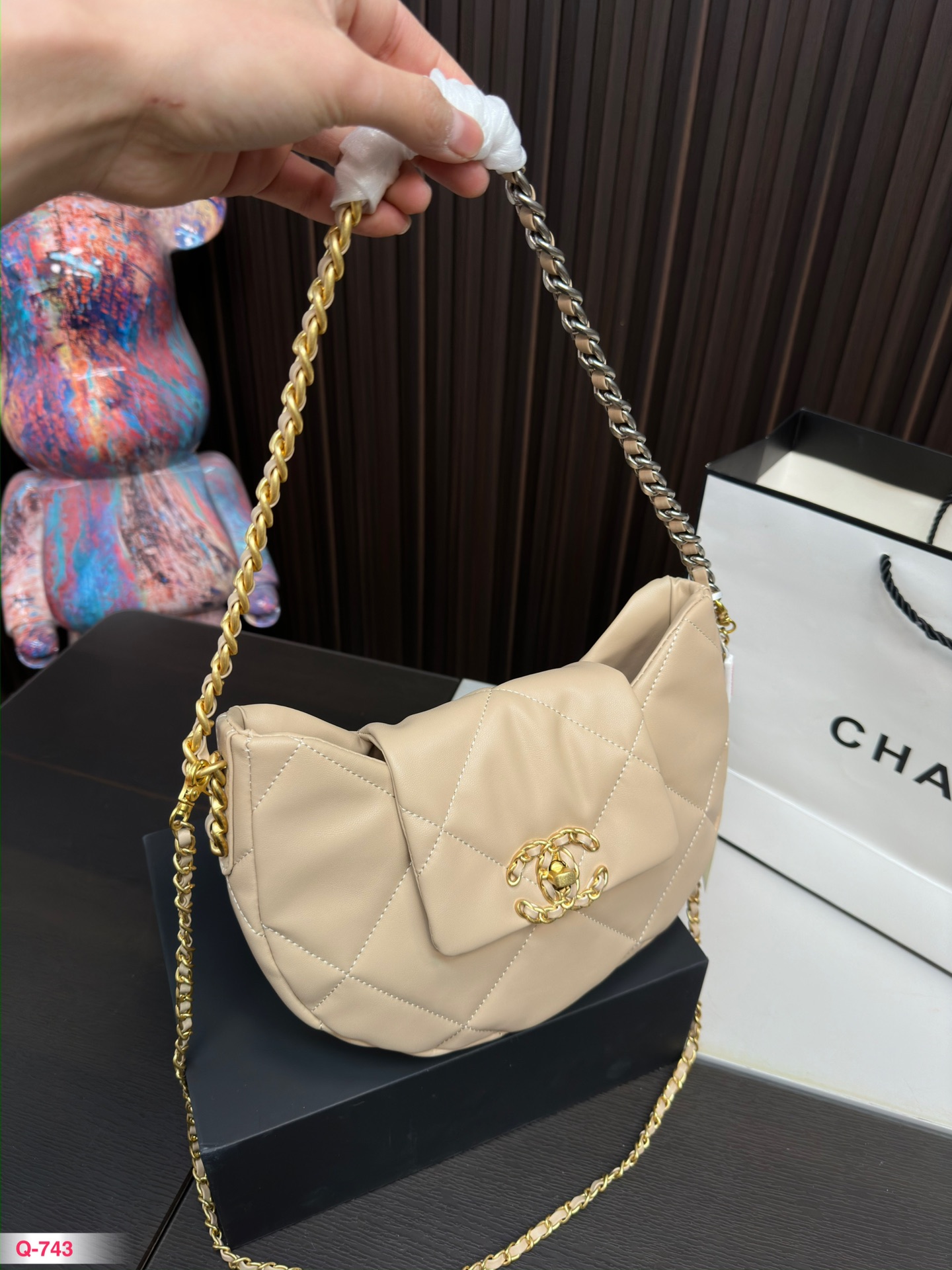 19cm 香奈儿chanel 23k hobo腋下包 腋下真的很可爱 而且很适合日常