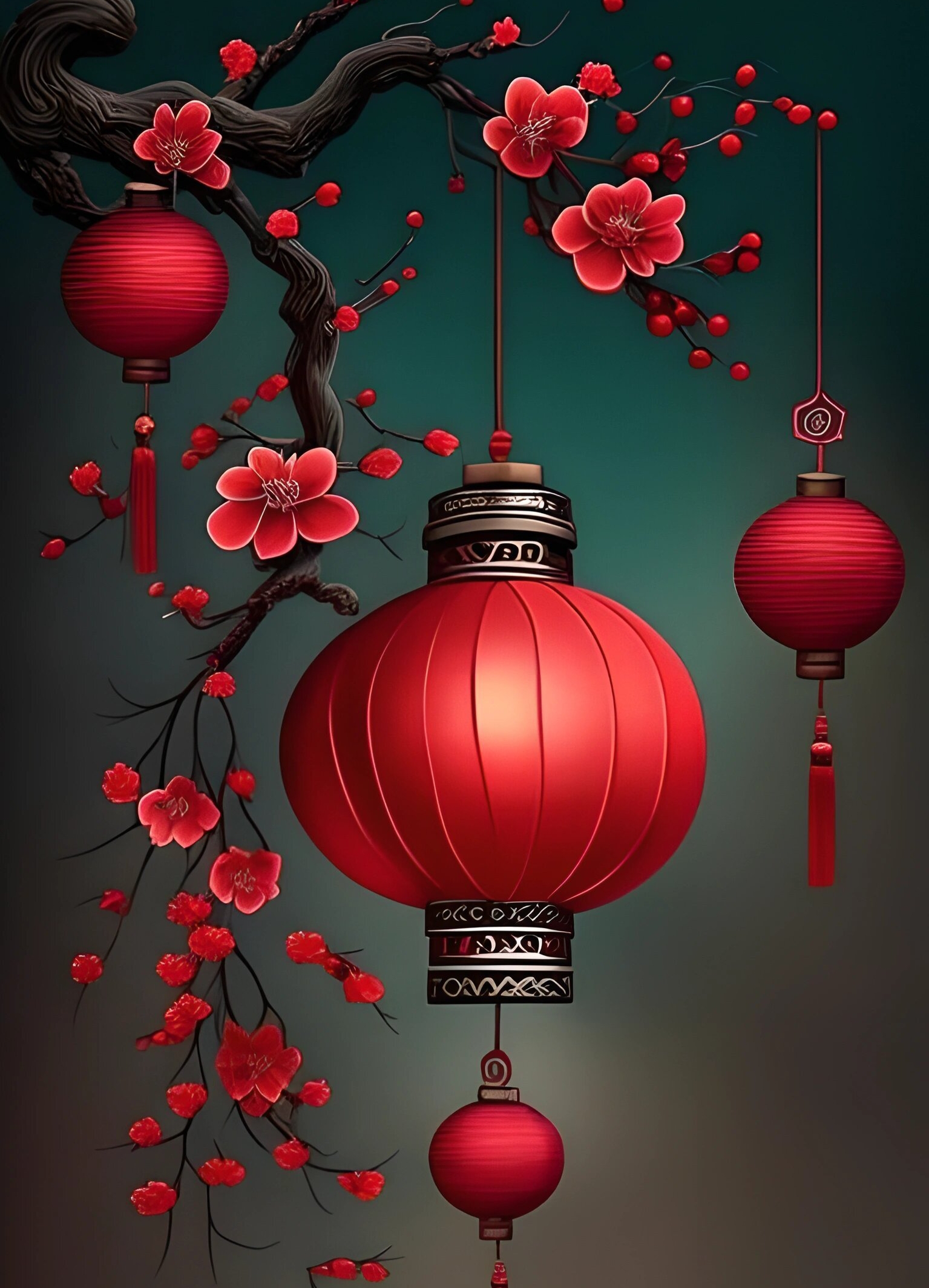 9678新奇体验分享:花鸟图案红灯笼.@恒波hb的动态