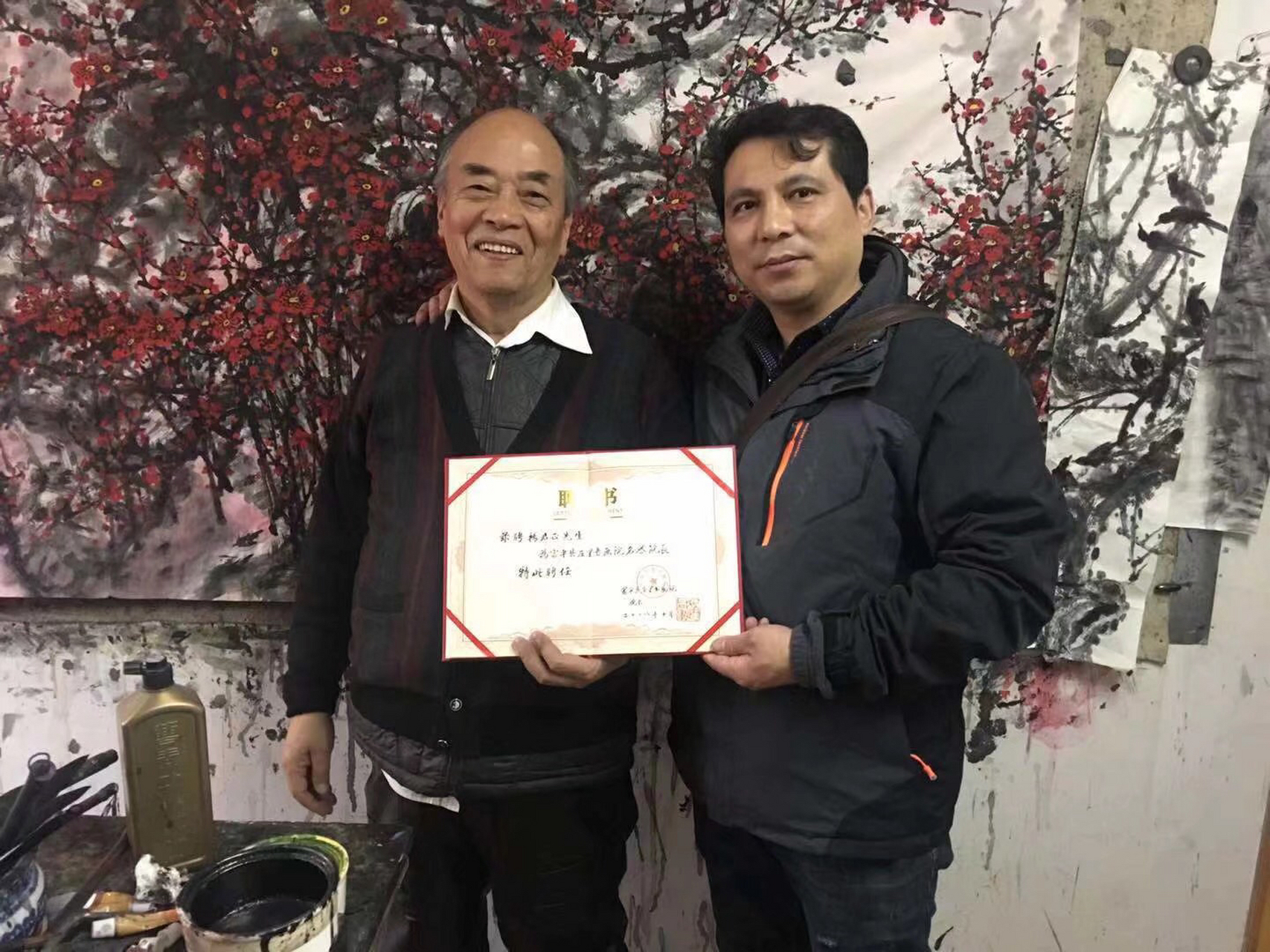 我收藏的,忘年交,何海霞入室弟子,国画家杨君正先生为我画的三幅独钓