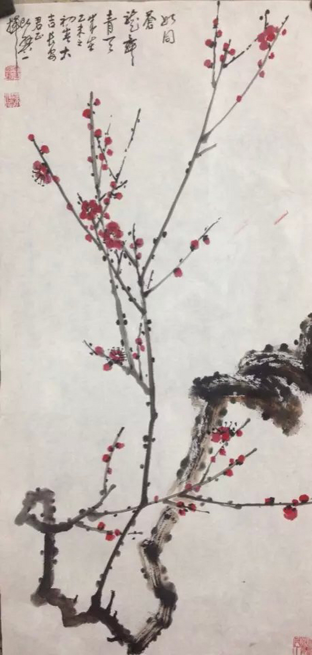 我珍藏的国画家杨君正老师梅花雅赏!(二)[赞同][赞同][赞同]