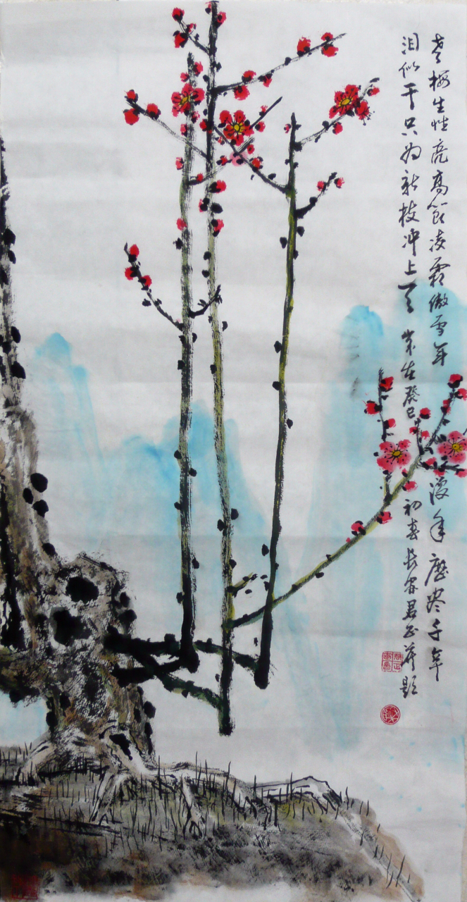 我珍藏的国画家杨君正老师梅花雅赏!(二)[赞同][赞同][赞同]