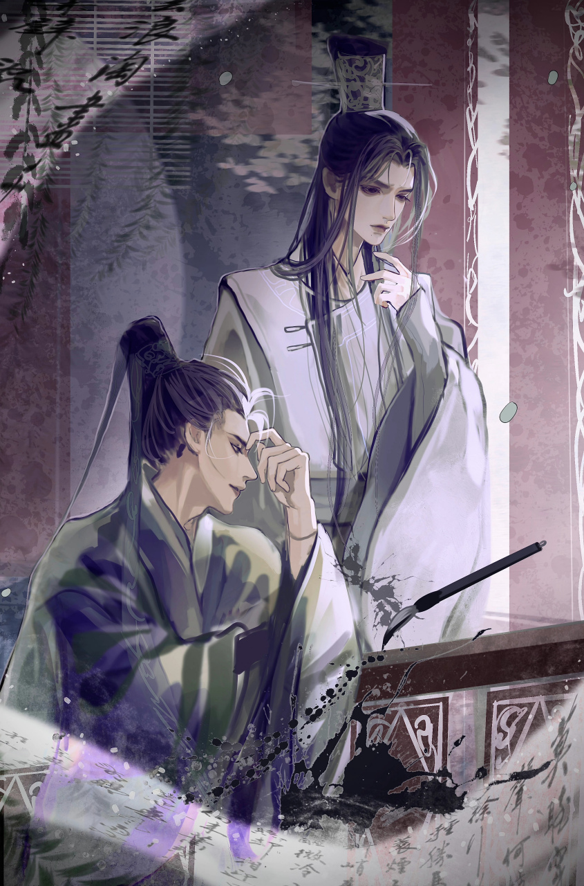 苏轼苏辙,努力弟弟和冤种哥哥  画师:bug夏夏夏