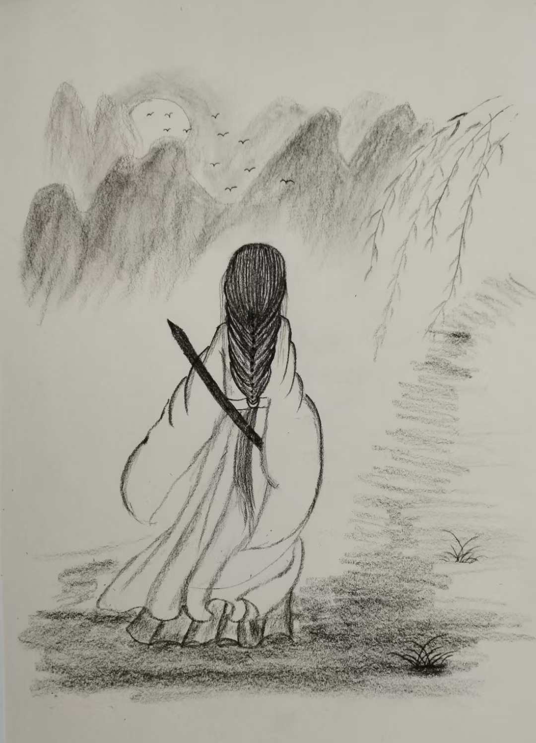 侠女仗剑走天涯,英姿勃发令人夸