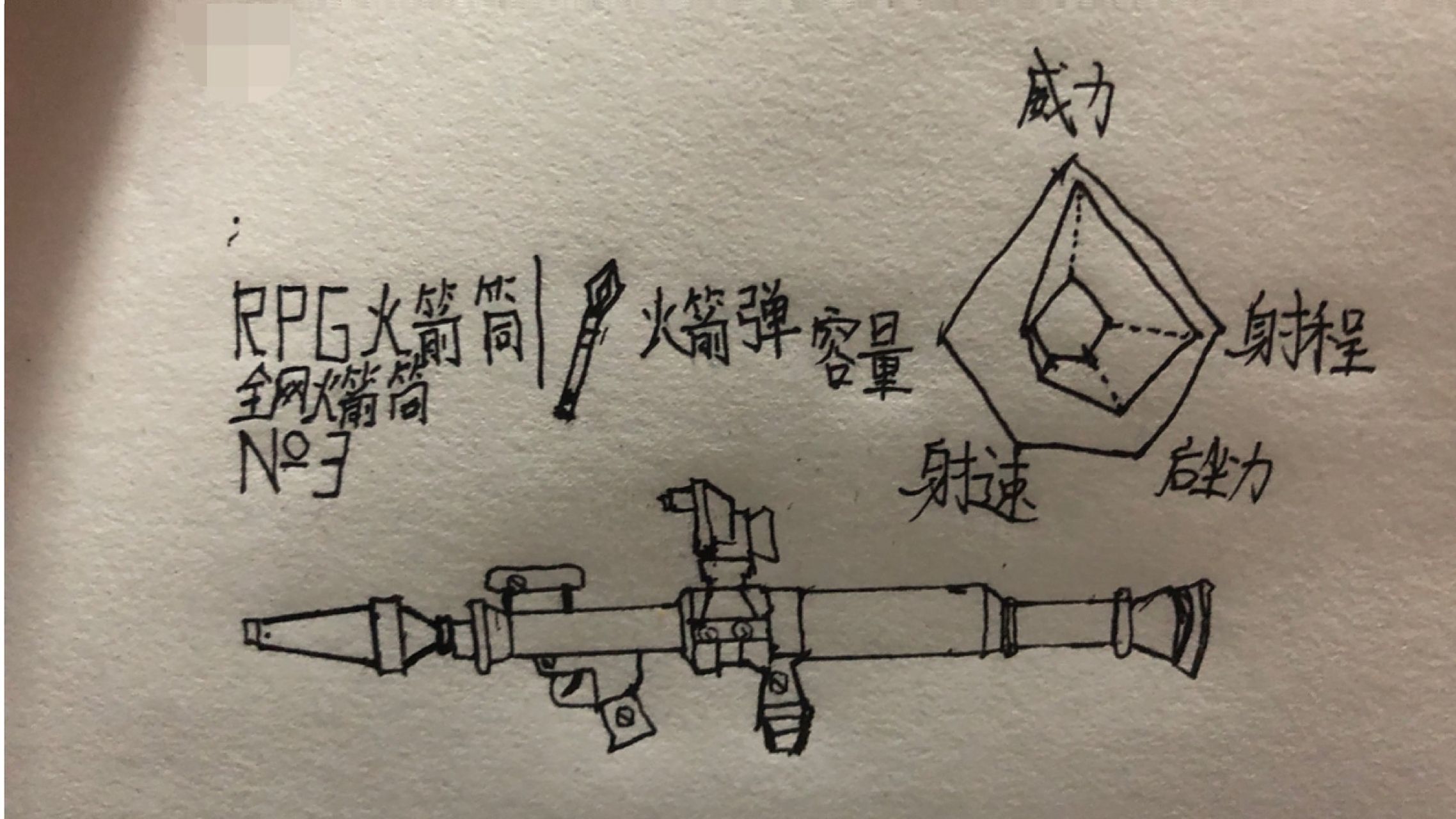 rpg火箭筒 火箭弹 火力对决独有 杀伤力巨大