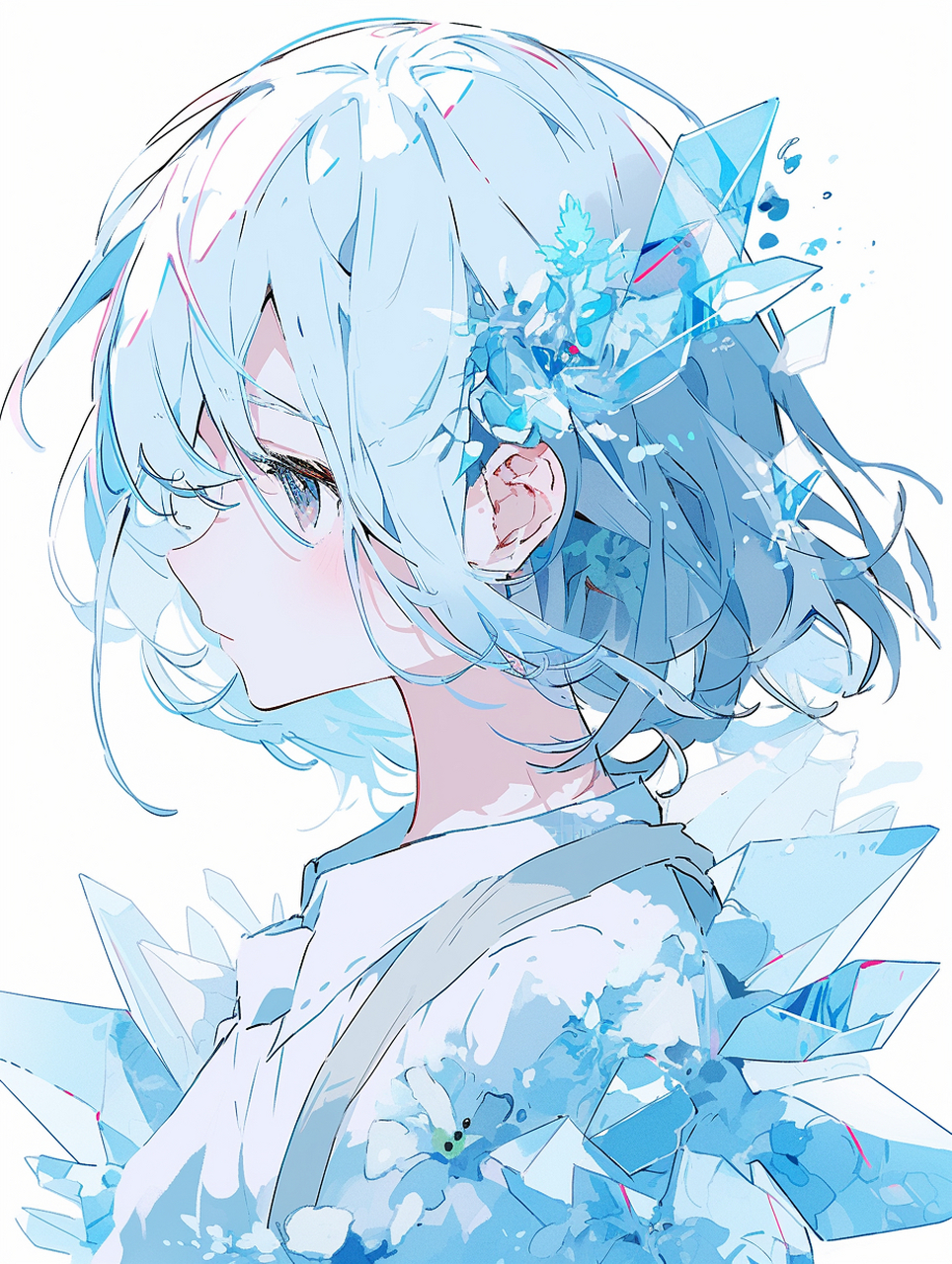 总有一个人的侧颜难忘#可爱二次元女孩