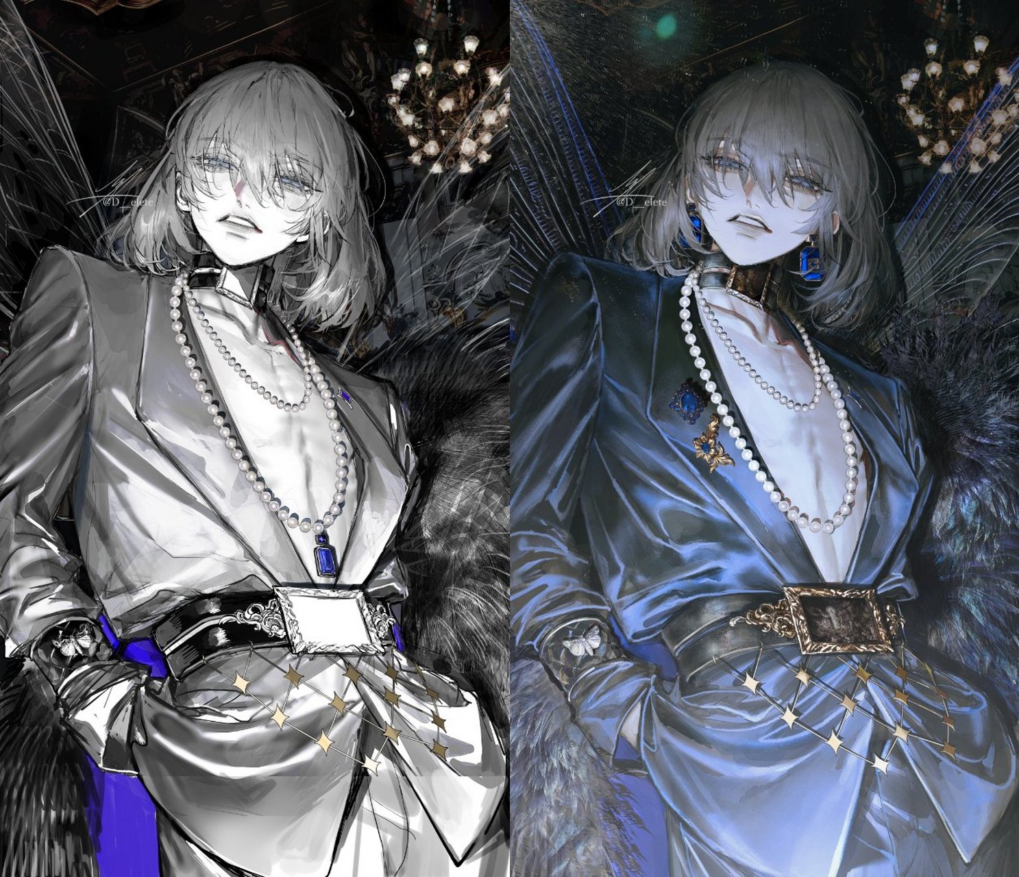 在p站排行榜第三的作品——奥伯龙  画师: au