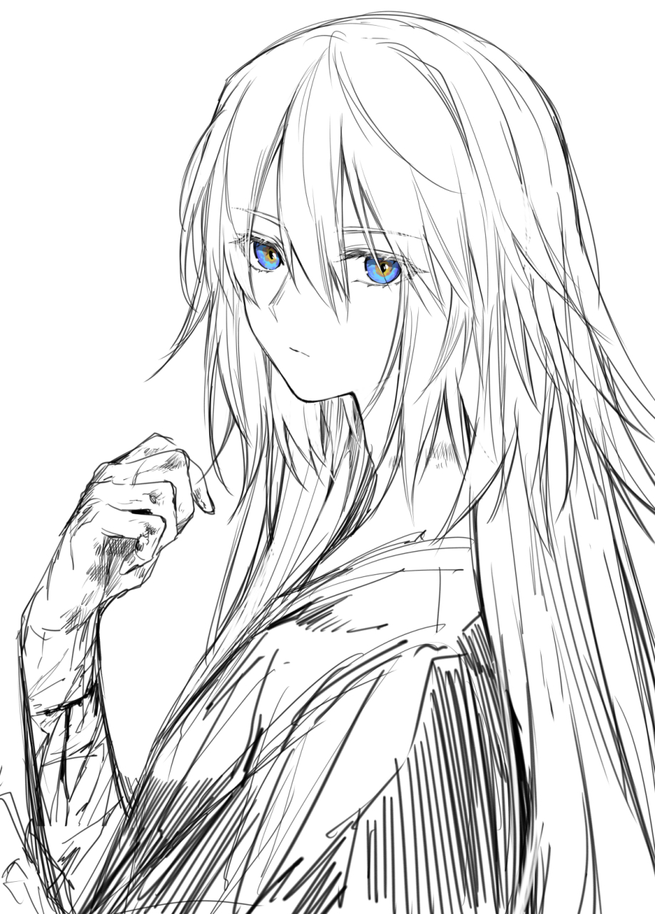 灰青#可爱二次元女孩
