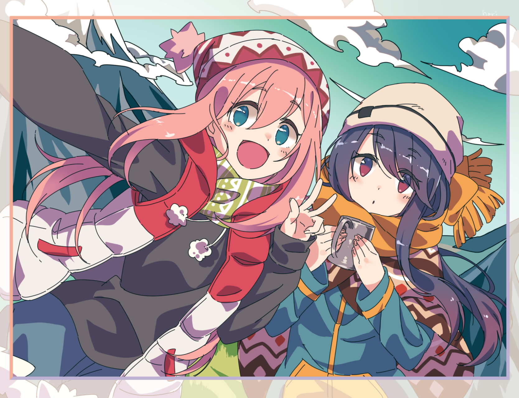 发一期摇曳露营的插画