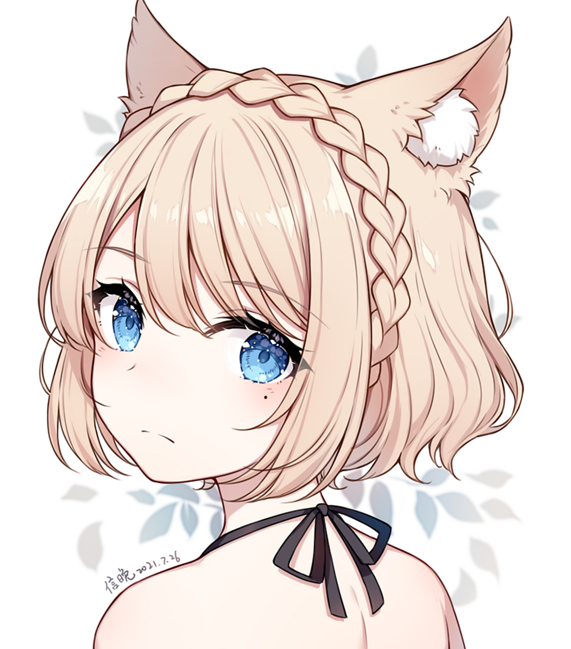 编发插画特辑  「皇冠编发」是将麻花辫像皇冠一样缠绕在头顶的发型