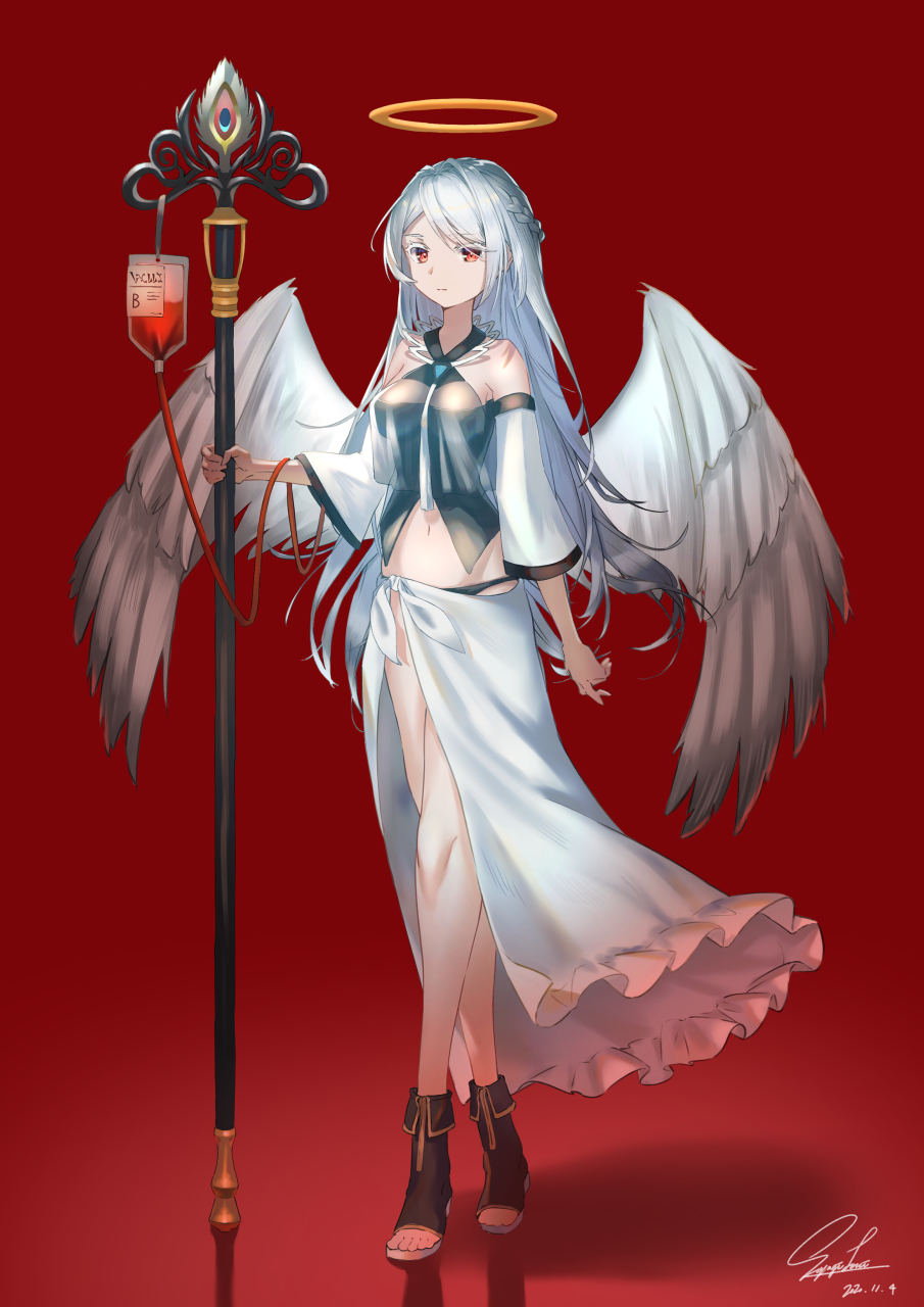 天使也会受伤打点滴吗? 画师: 梵イオリ