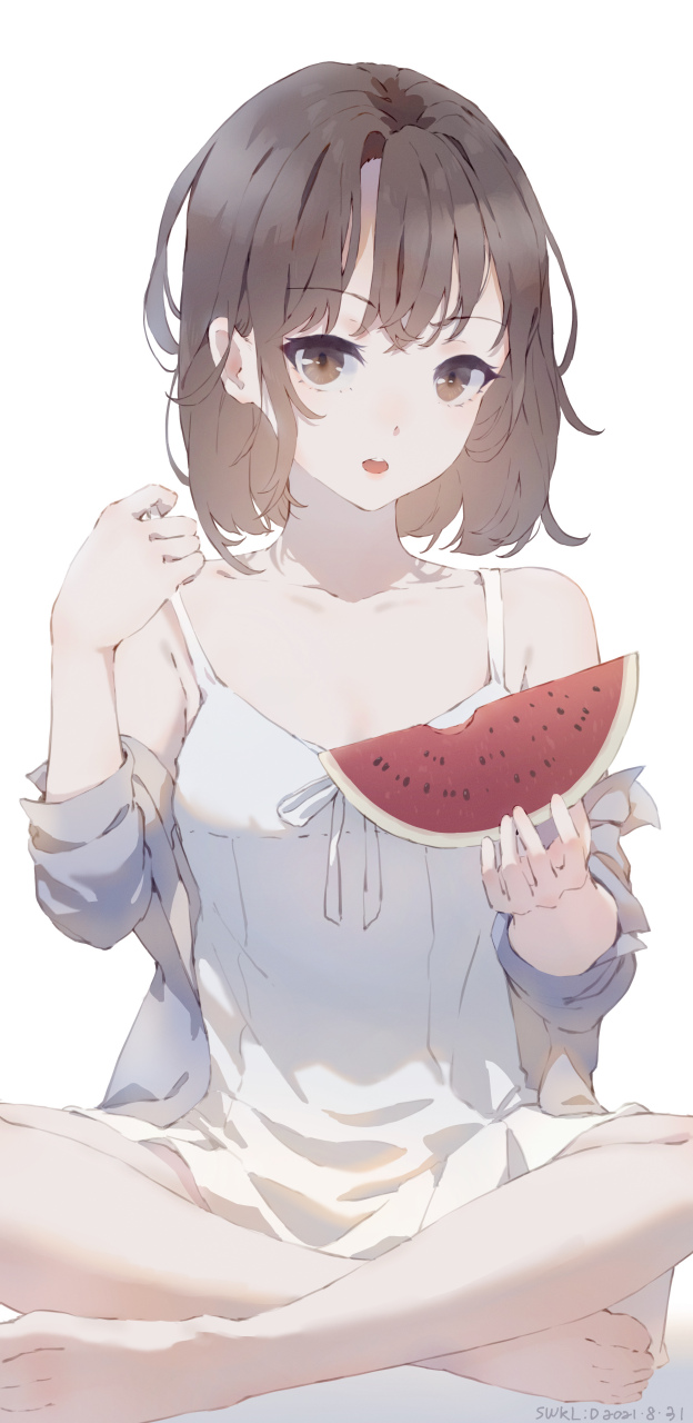 —盘腿女孩插画特辑