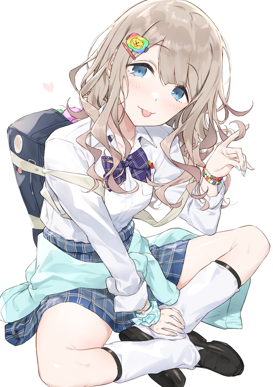 —盘腿女孩插画特辑