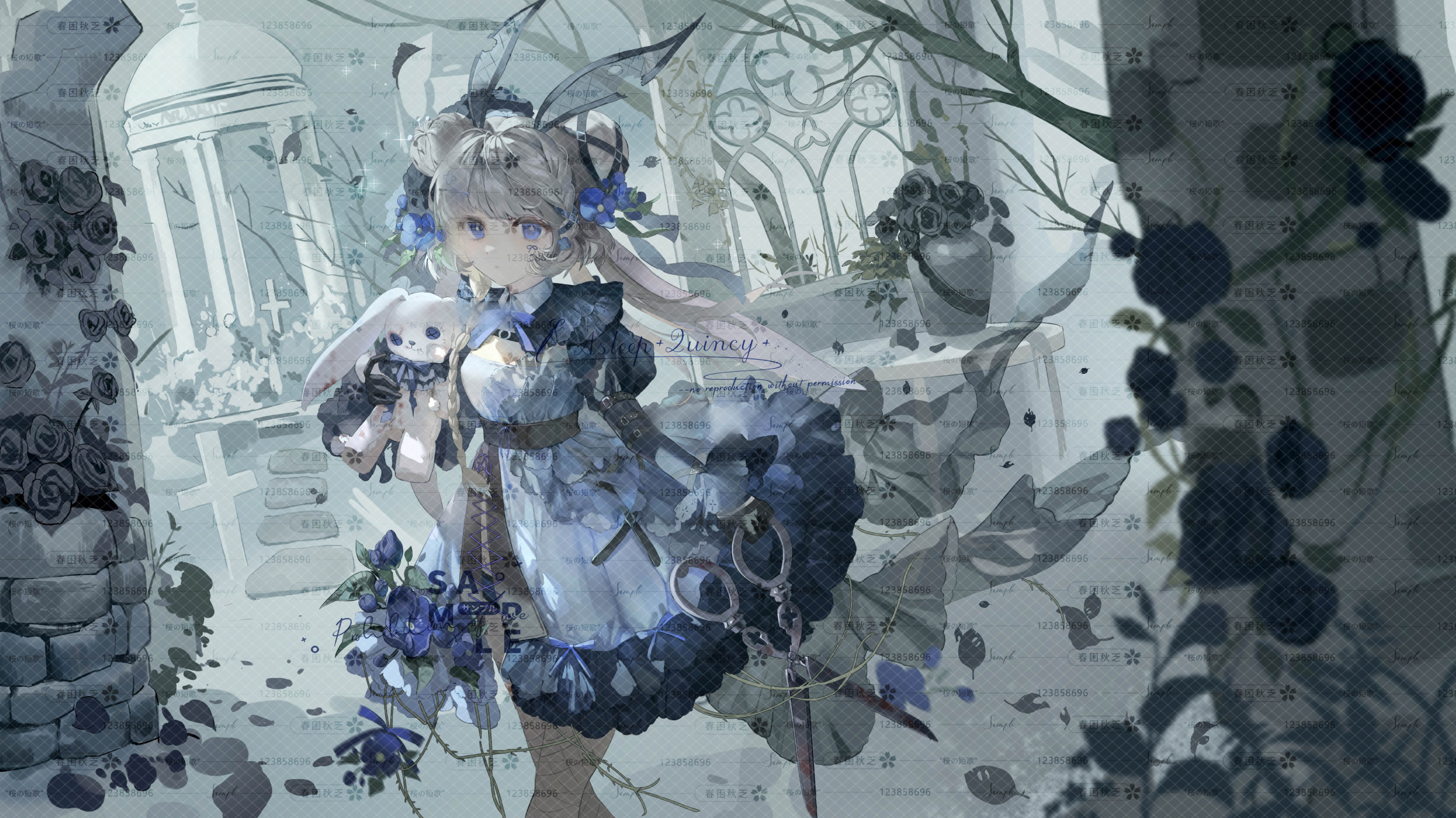 洛丽塔少女#可爱二次元女孩# 纷繁的色彩实在令人惊艳.画师: wrist