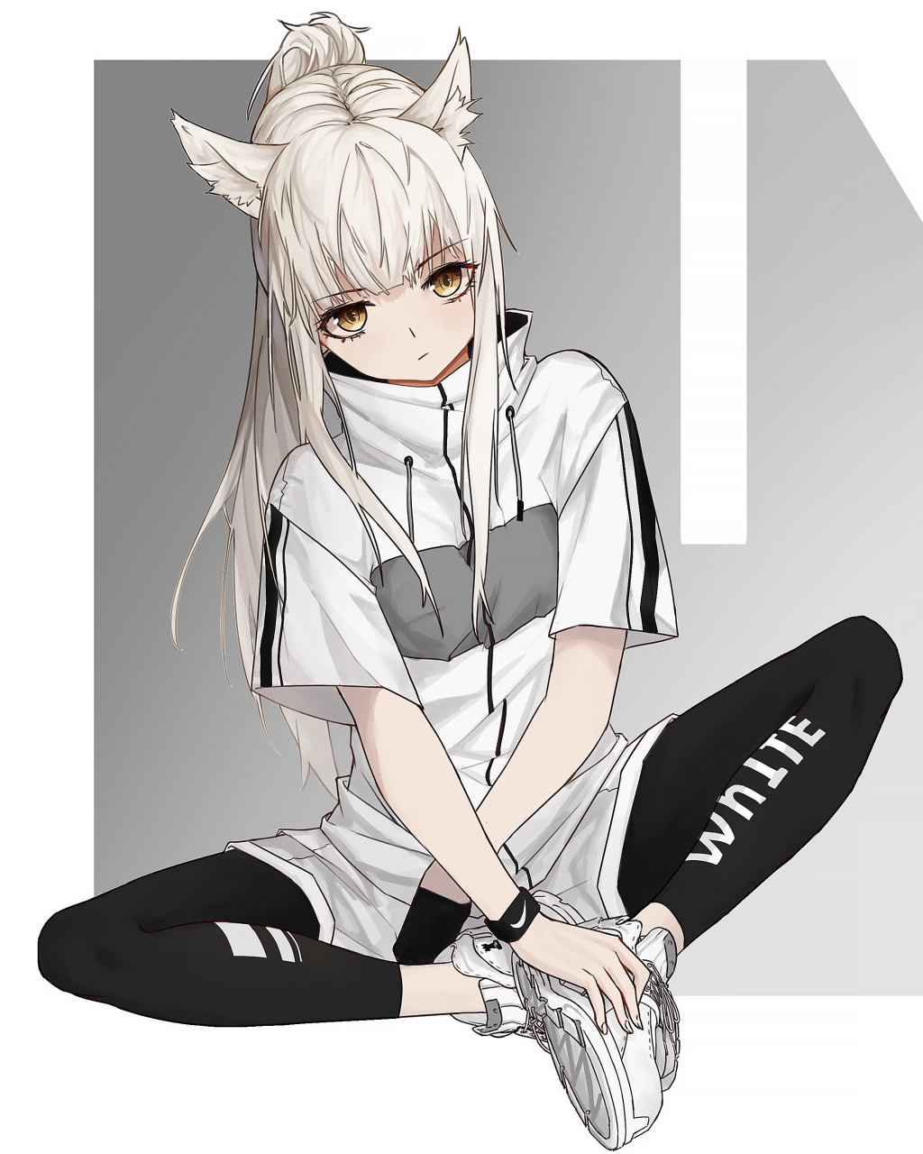 —盘腿女孩插画特辑