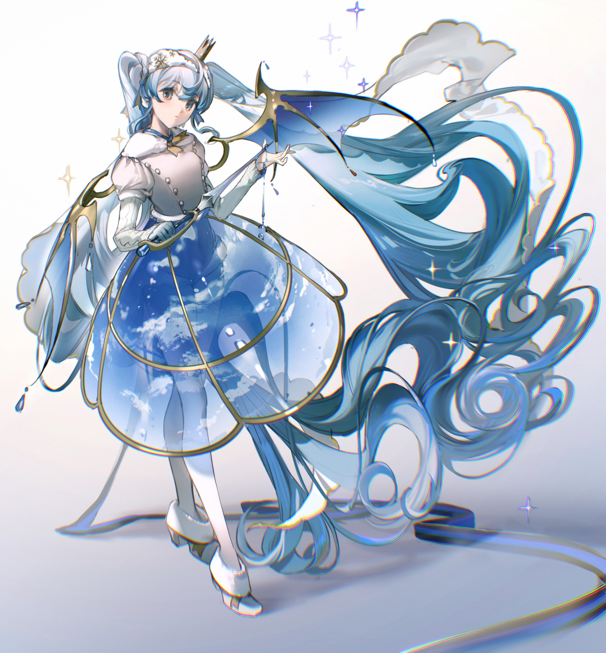 雪初音头像 二次元图片