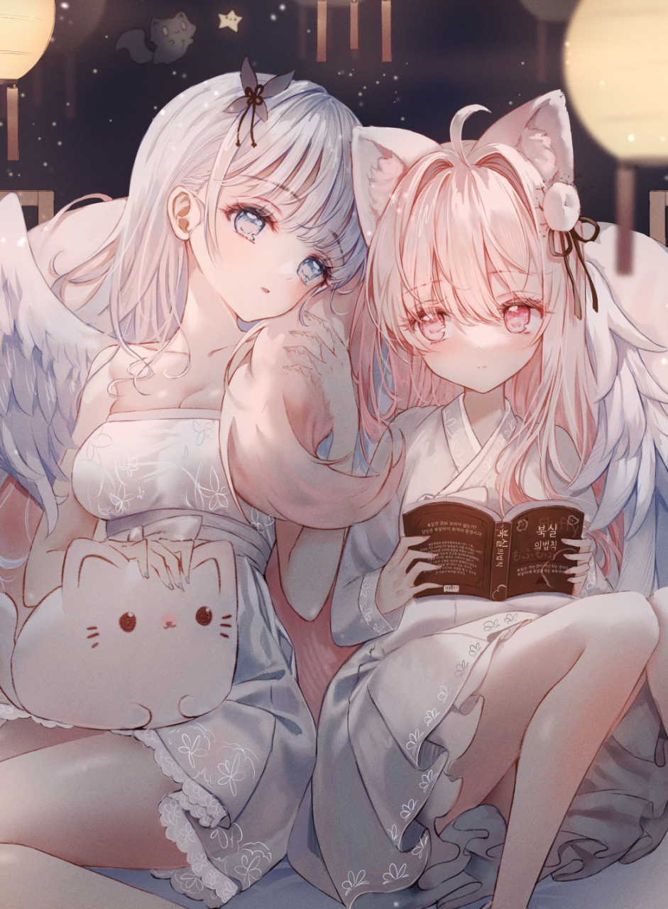 毛茸茸的狐狸与天使 画师: tando