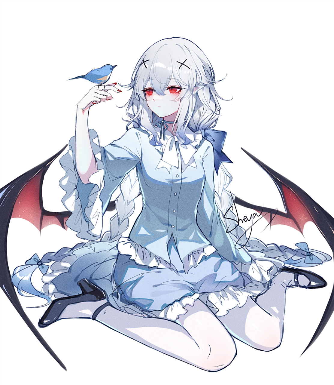 白猫与吸血鬼  画师: sheya