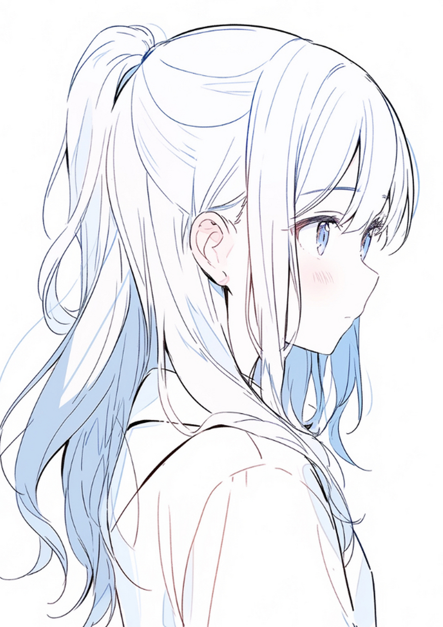 总有一个人的侧颜难忘#可爱二次元女孩