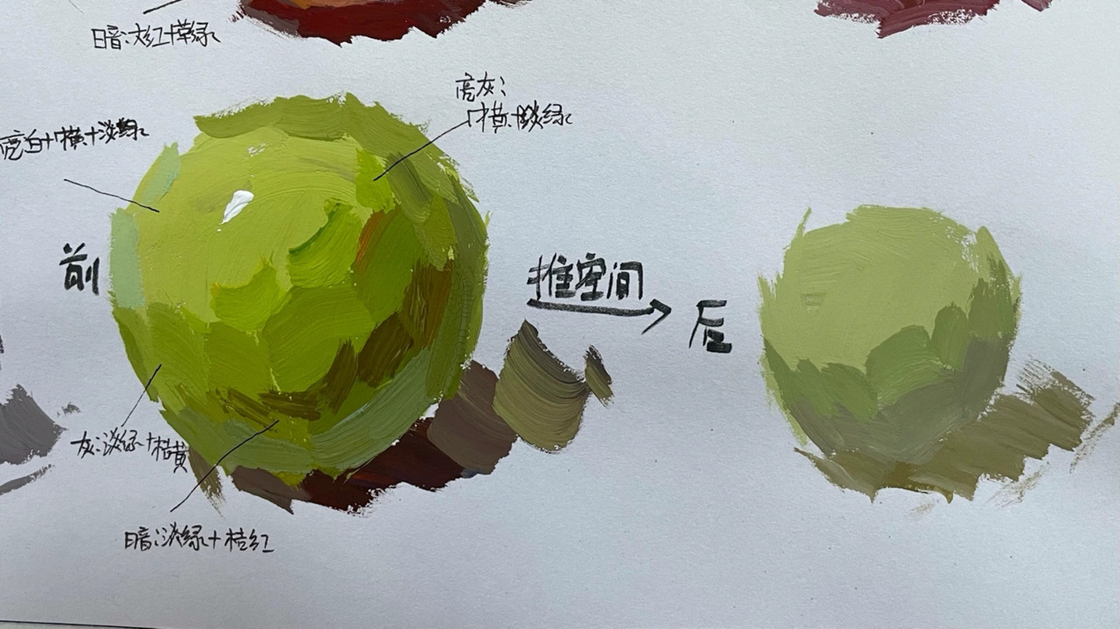 色彩静物球体用色分享