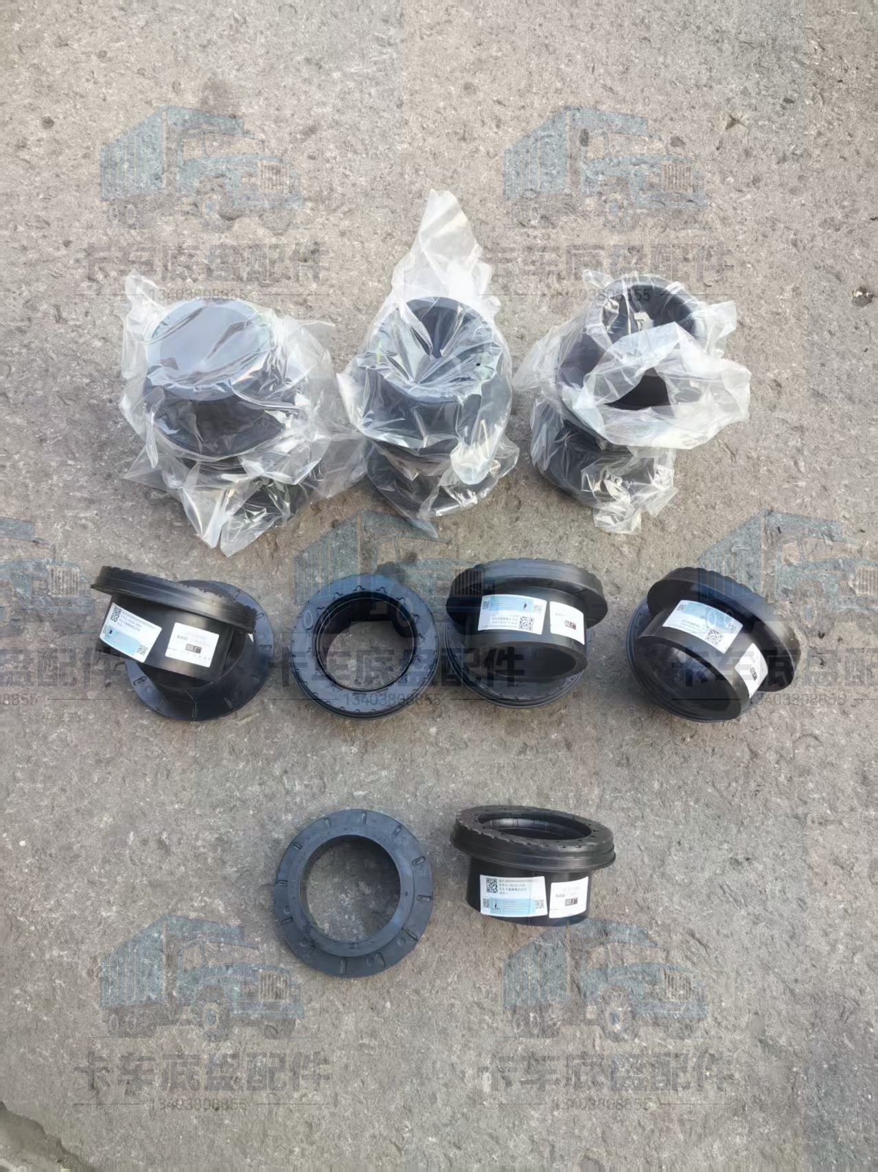 HOWO truck wheel assembly installed on chassis