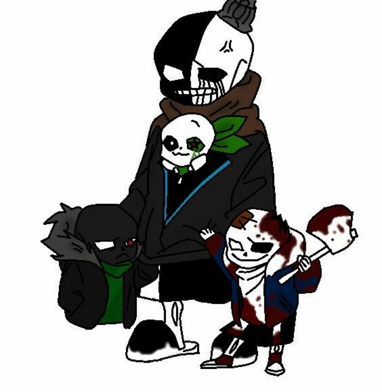 (1)简介  多元宇宙之王是一个sans,他是整个undertale多元宇宙的统治