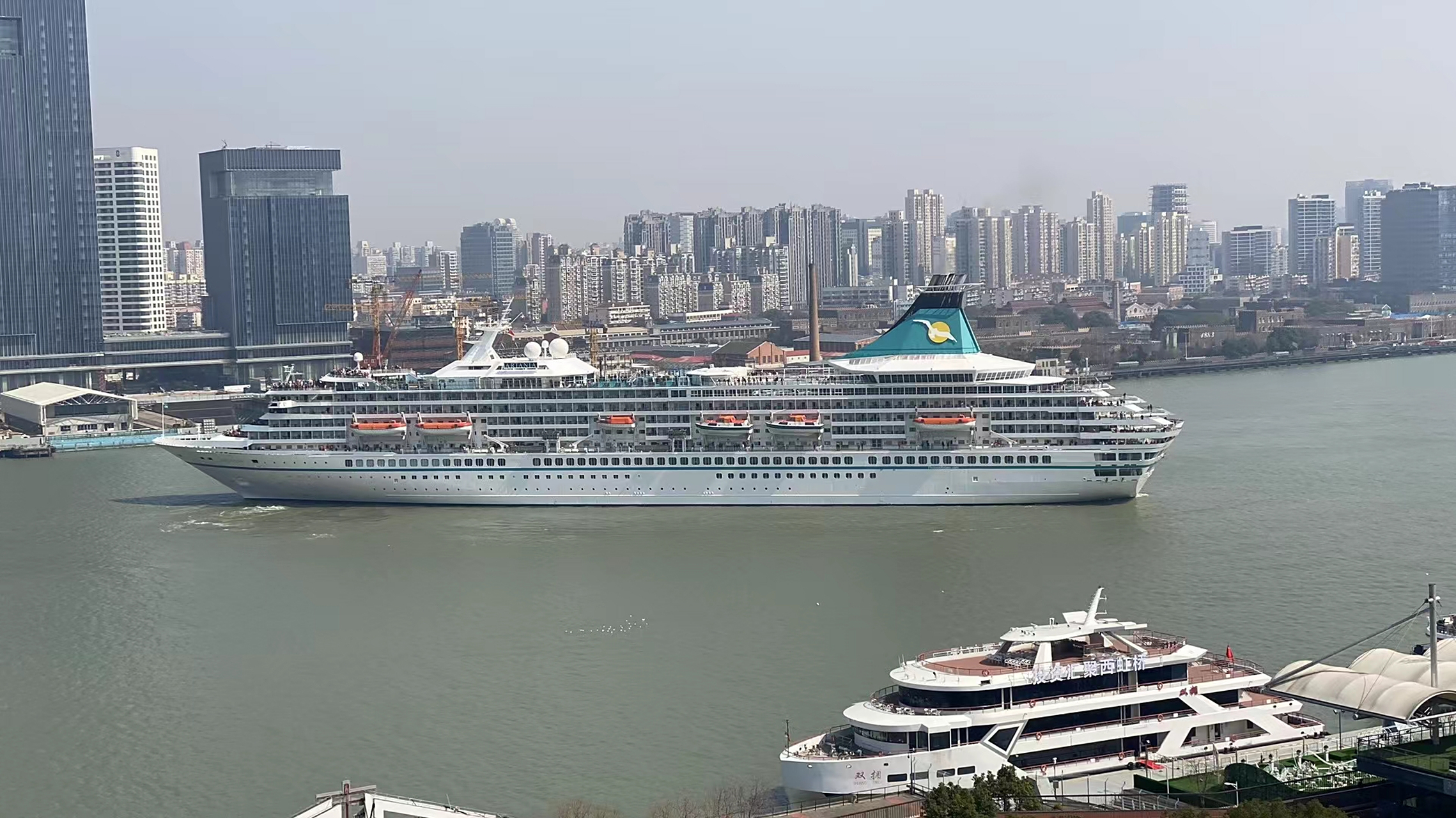 黄浦江邮轮,难得一见!