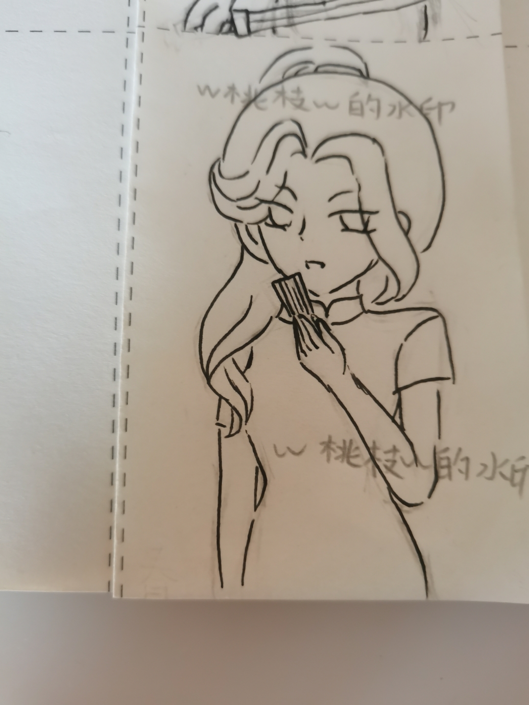 手绘 (比例有点崩,宝宝们轻喷,这里我画的是快手上一个小说的女主)