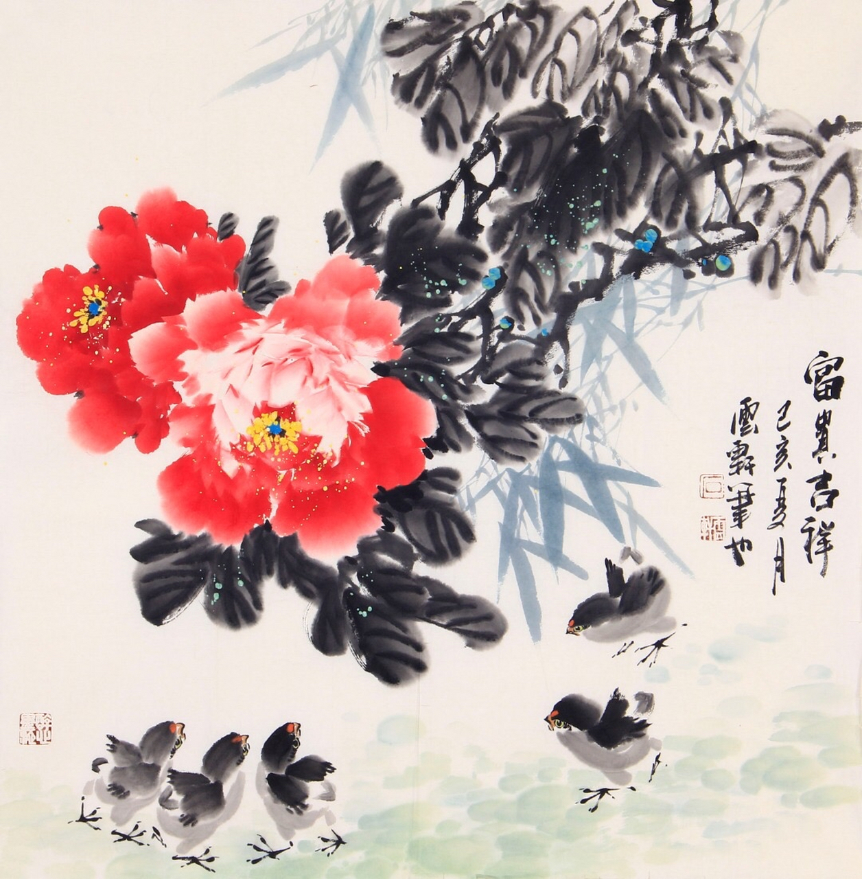 石云轩当代写意花鸟画之大师,他的花鸟作品师法经典,贴近生活,自然