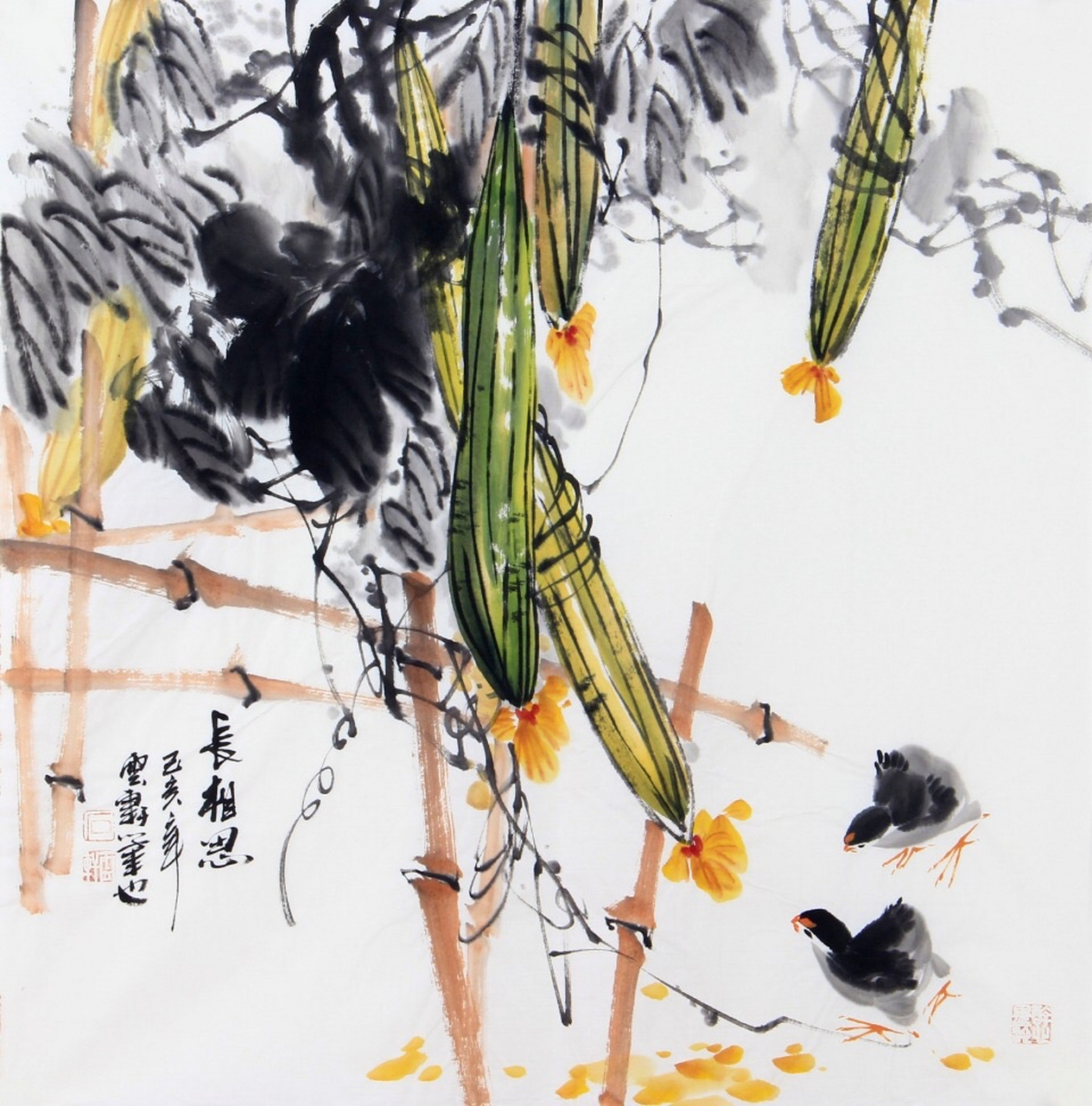 石云轩当代写意花鸟画之大师,他的花鸟作品师法经典,贴近生活,自然