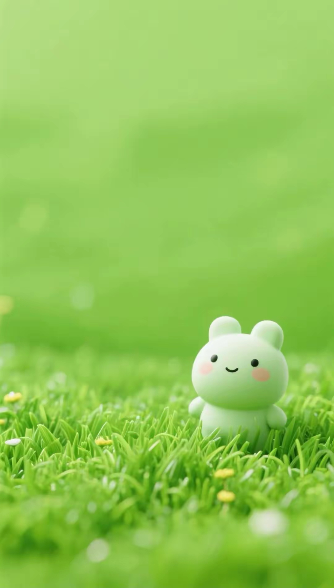 浅浅的绿色养眼简单大气的壁纸屏保手机背景墙的图片