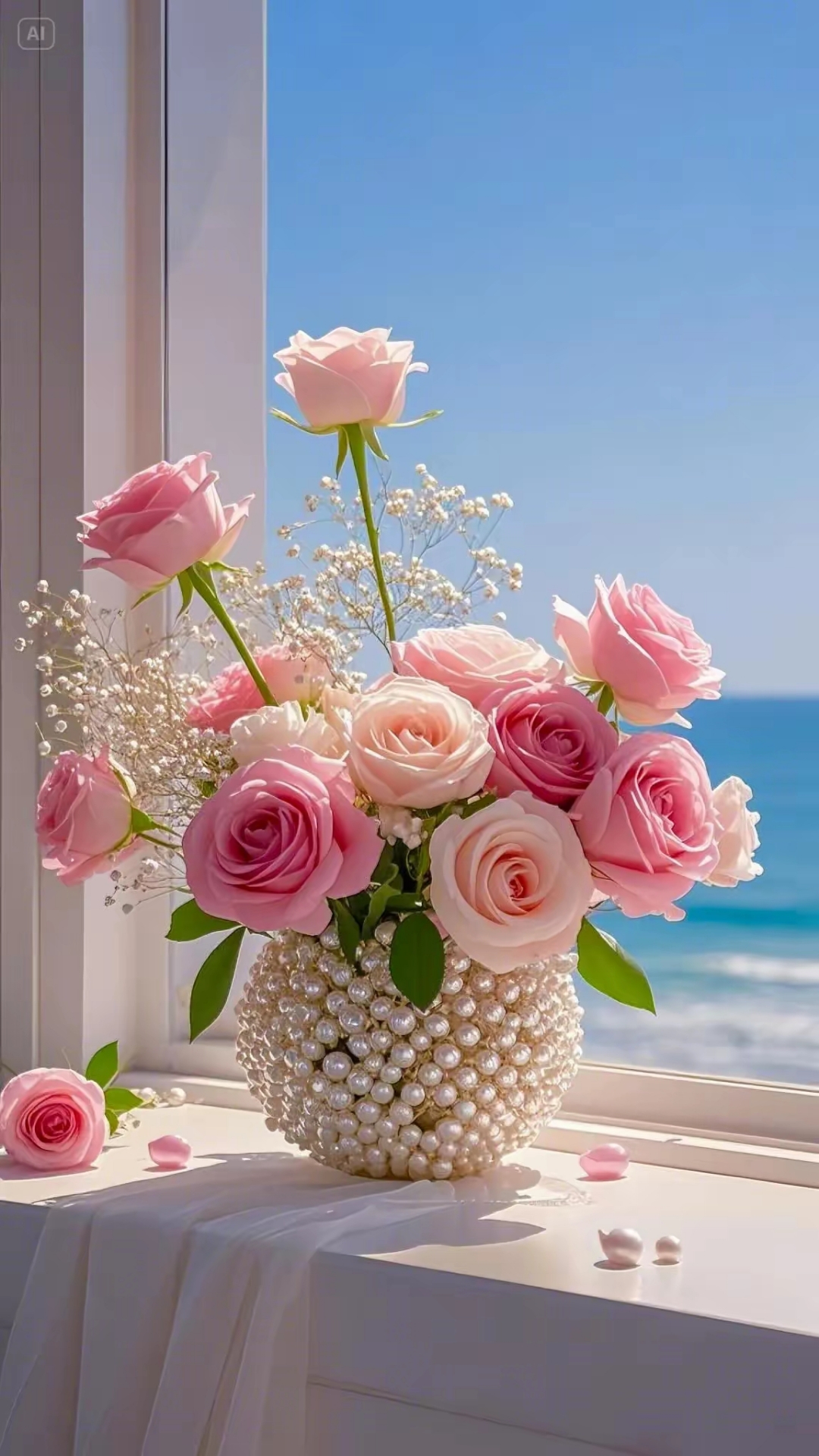 春暖花开面朝大海的图片.高清晰玫瑰花壁纸屏保手机背景墙的图片