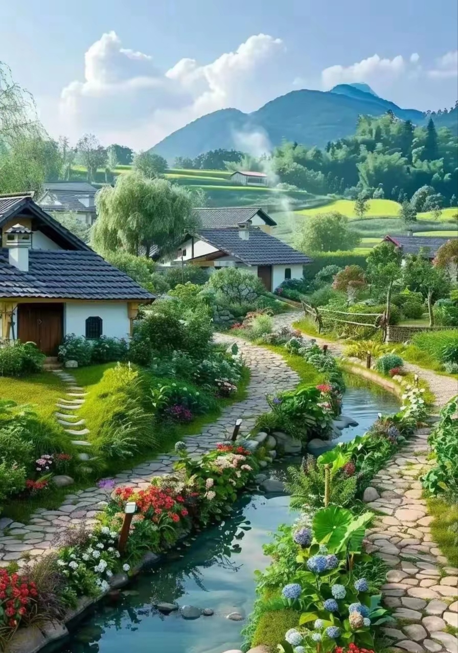 梯田花园图片!这也太漂亮啦吧!收藏吧!