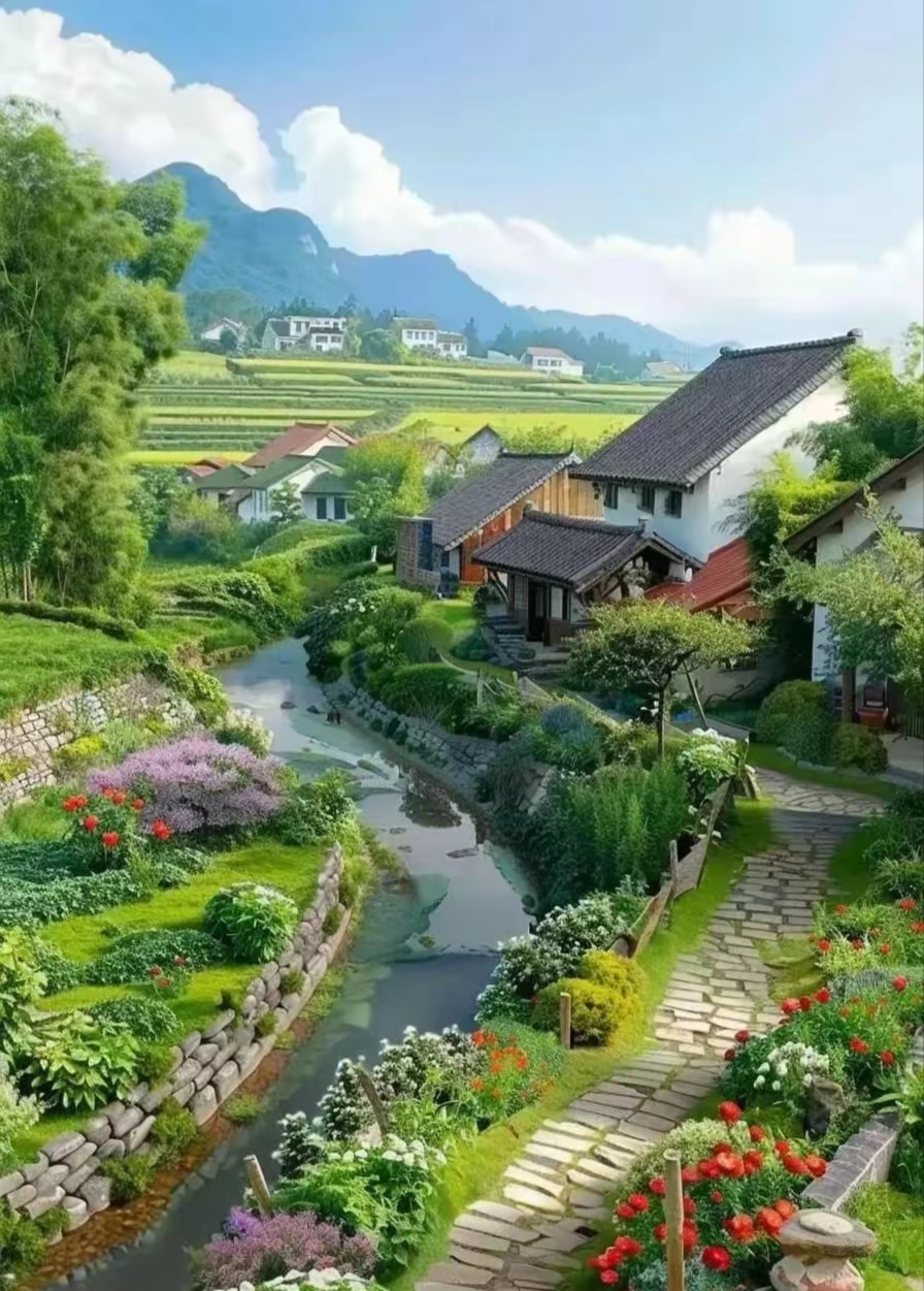 梯田花园图片!这也太漂亮啦吧!收藏吧!