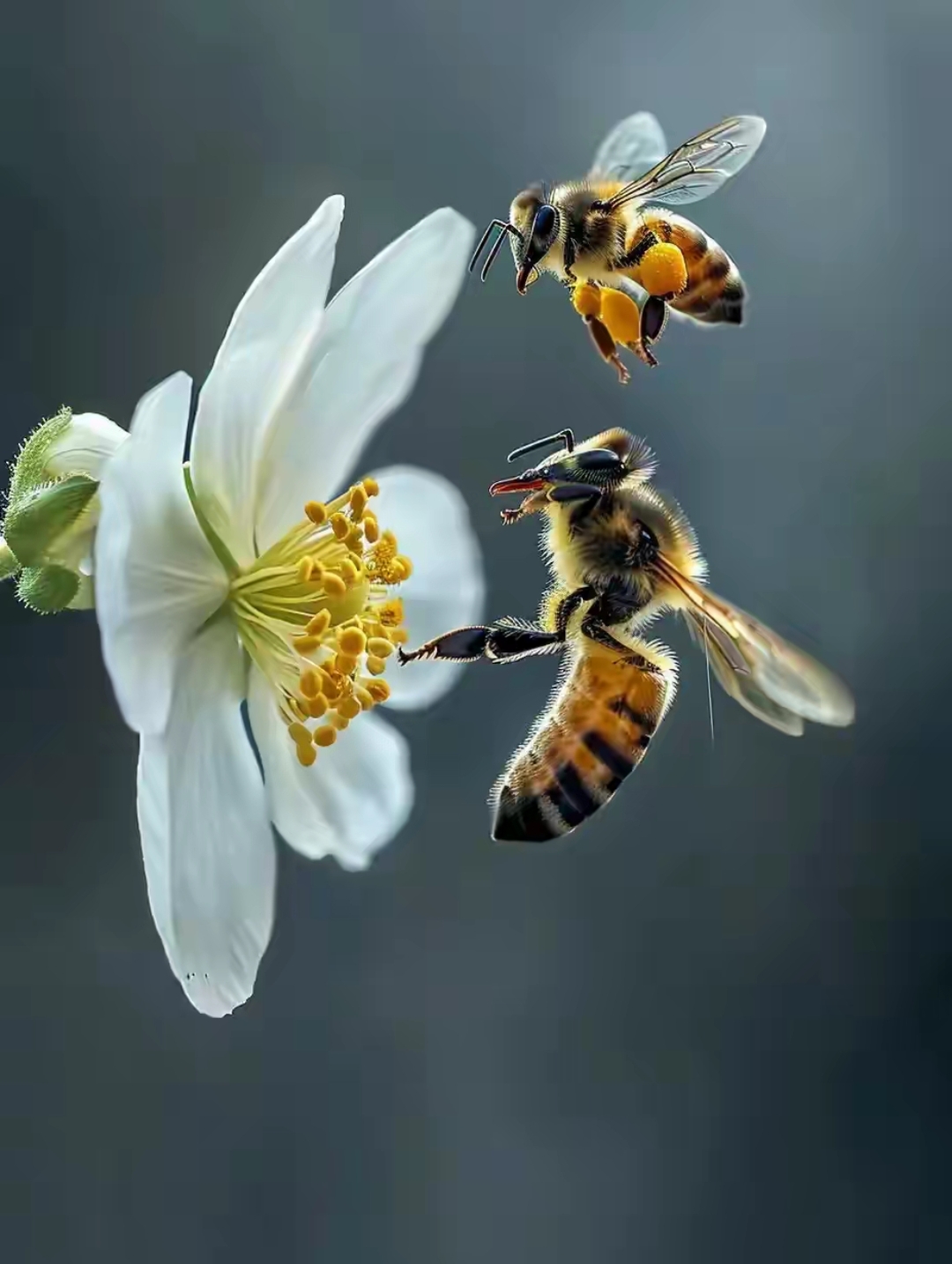 蜜蜂恋花图片大全图片