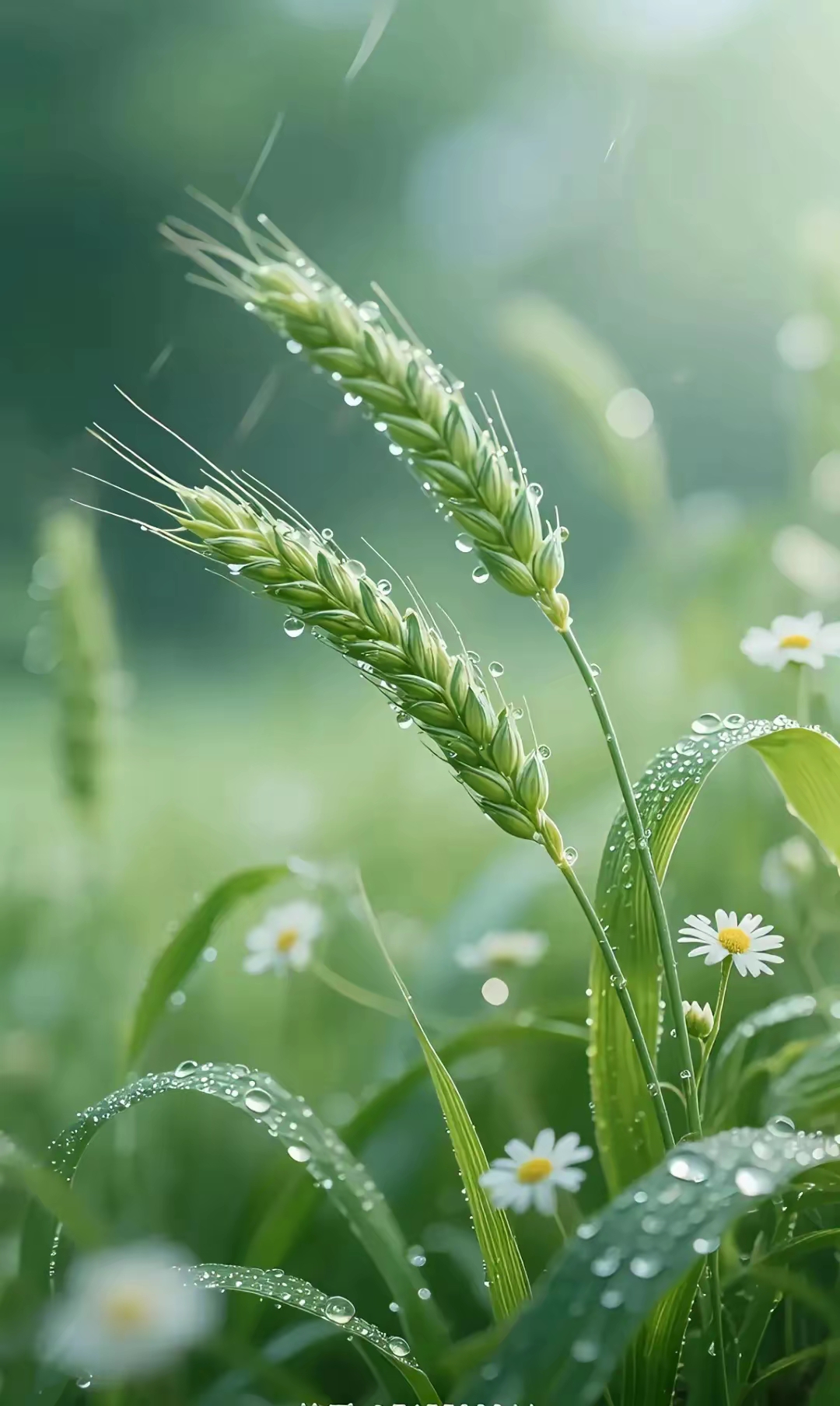 高清晰干净靓丽淡雅的浅绿色背景壁纸屏保图片
