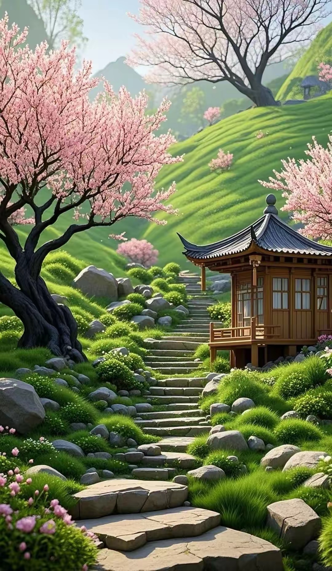 高清晰手机电脑锁屏背景墙壁纸的清新淡雅干净绿色养眼的清凉一夏天的