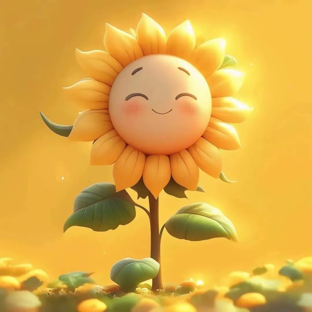 花生一生一世,柿子事事如意,向日葵一路向阳,寓意非常美好头像图片!