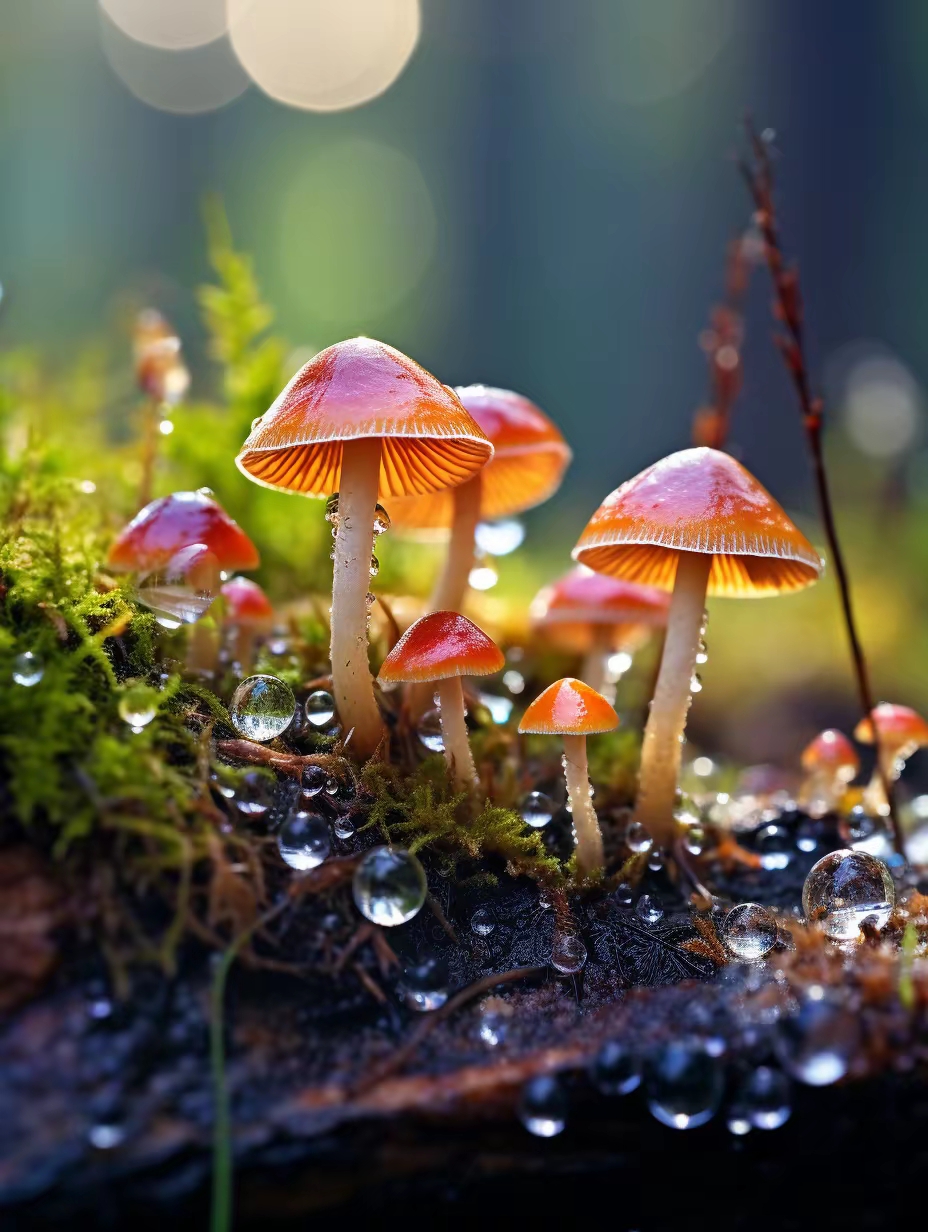 山里的野蘑菇,被雨水冲刷后更加鲜嫩!